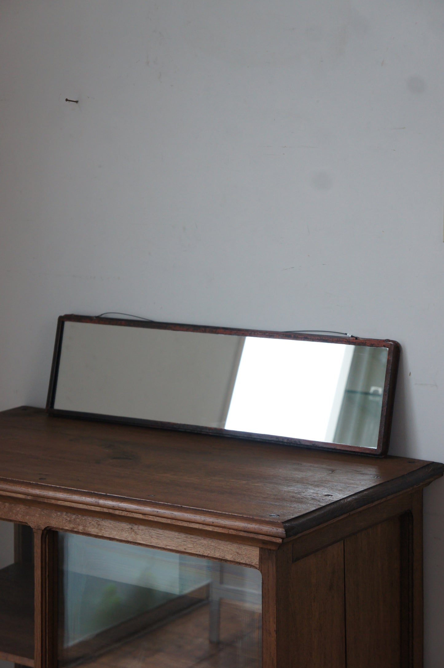 Iron frame mirror