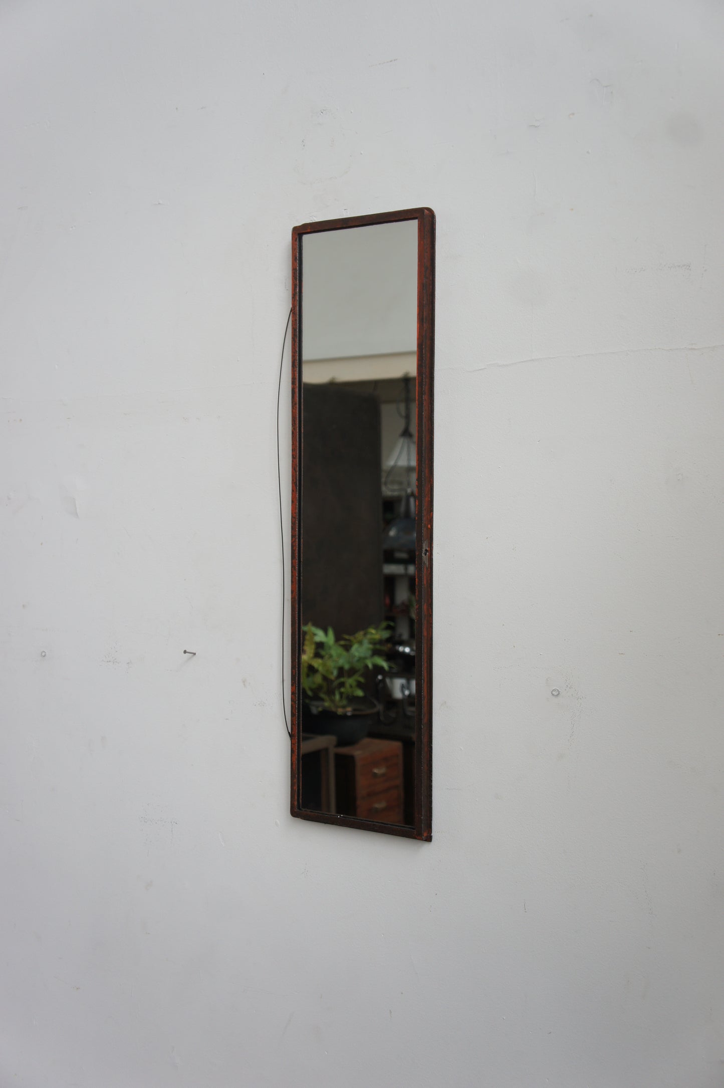 Iron frame mirror