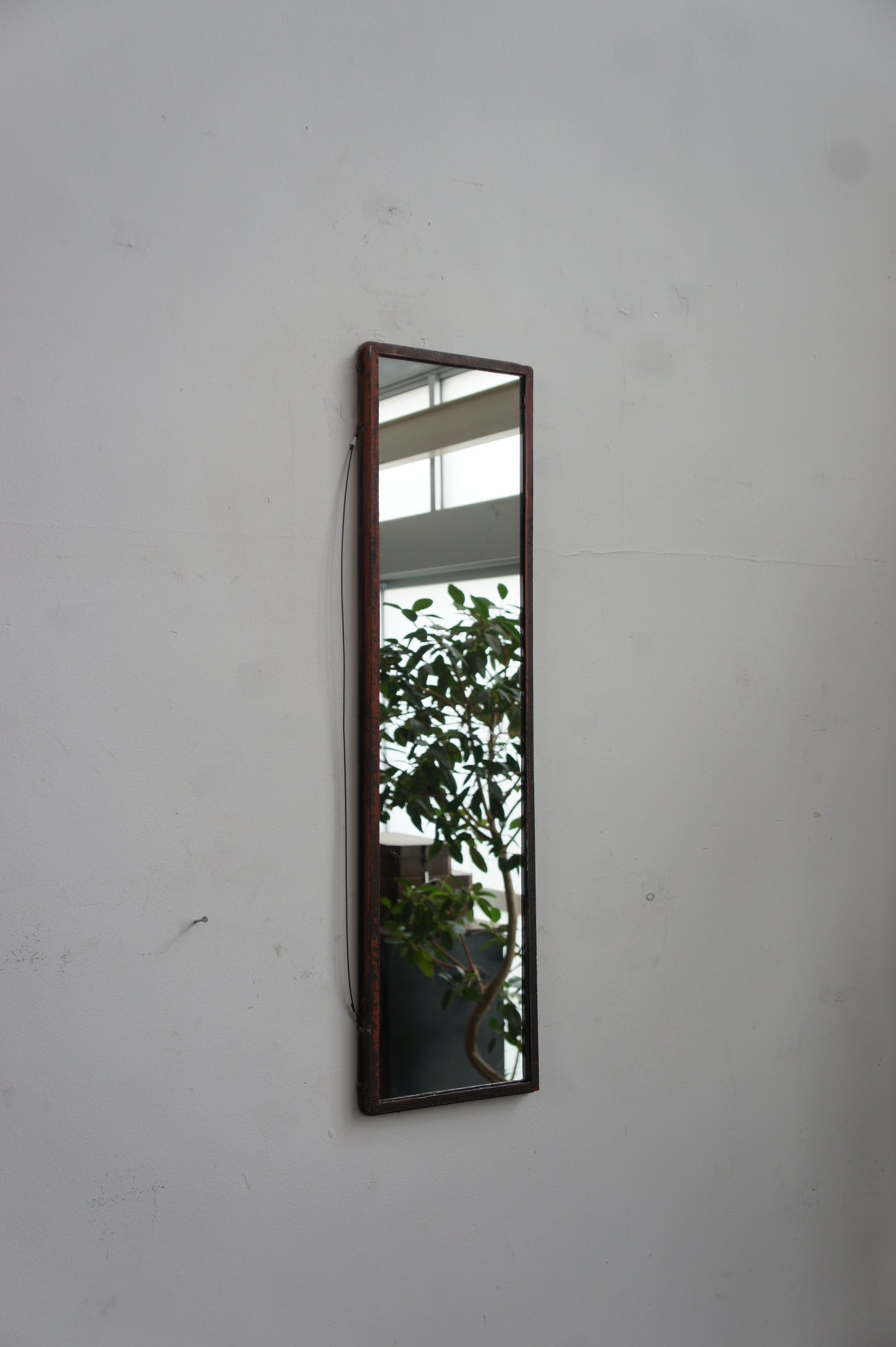 Iron frame mirror