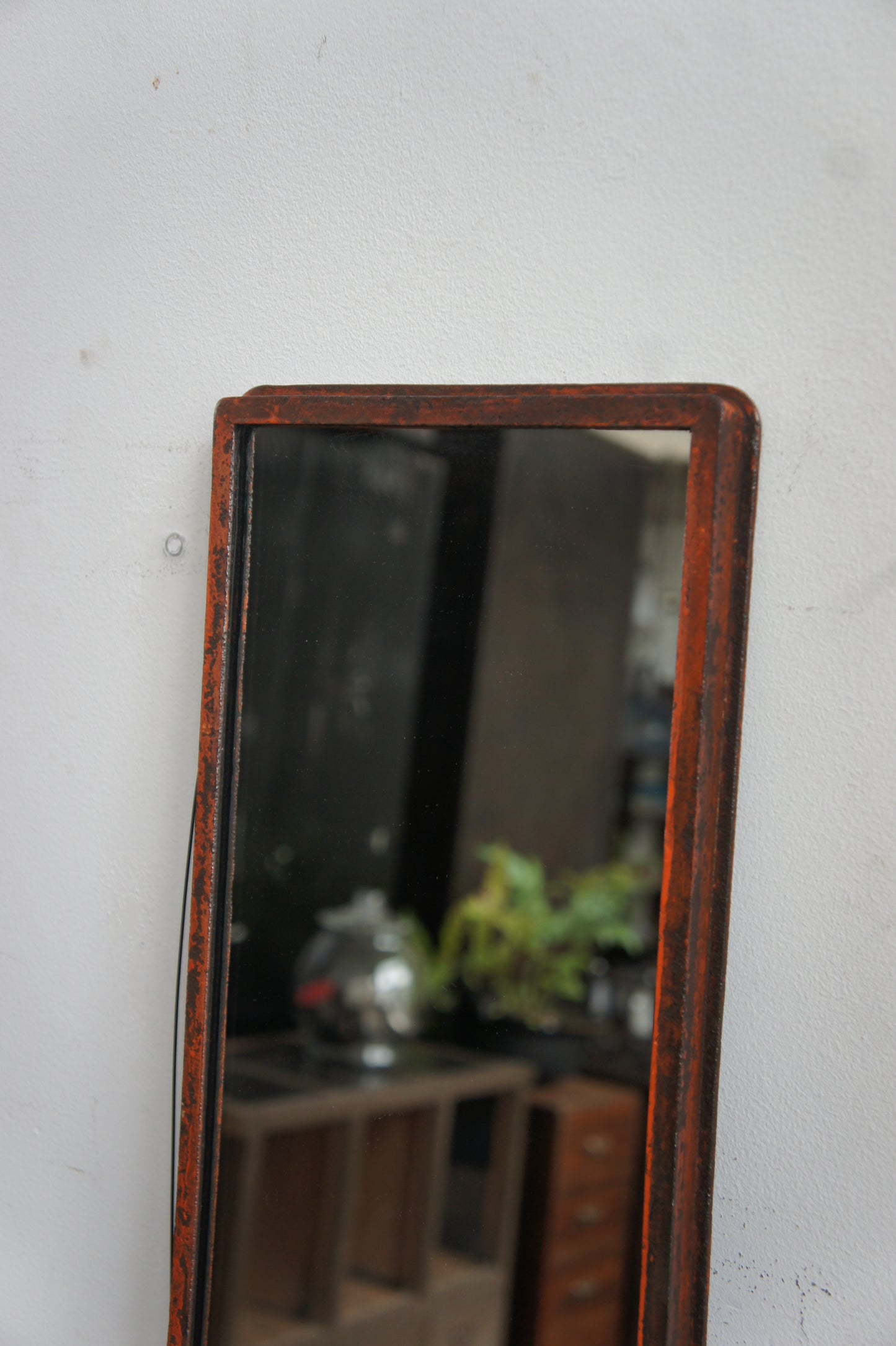 Iron frame mirror