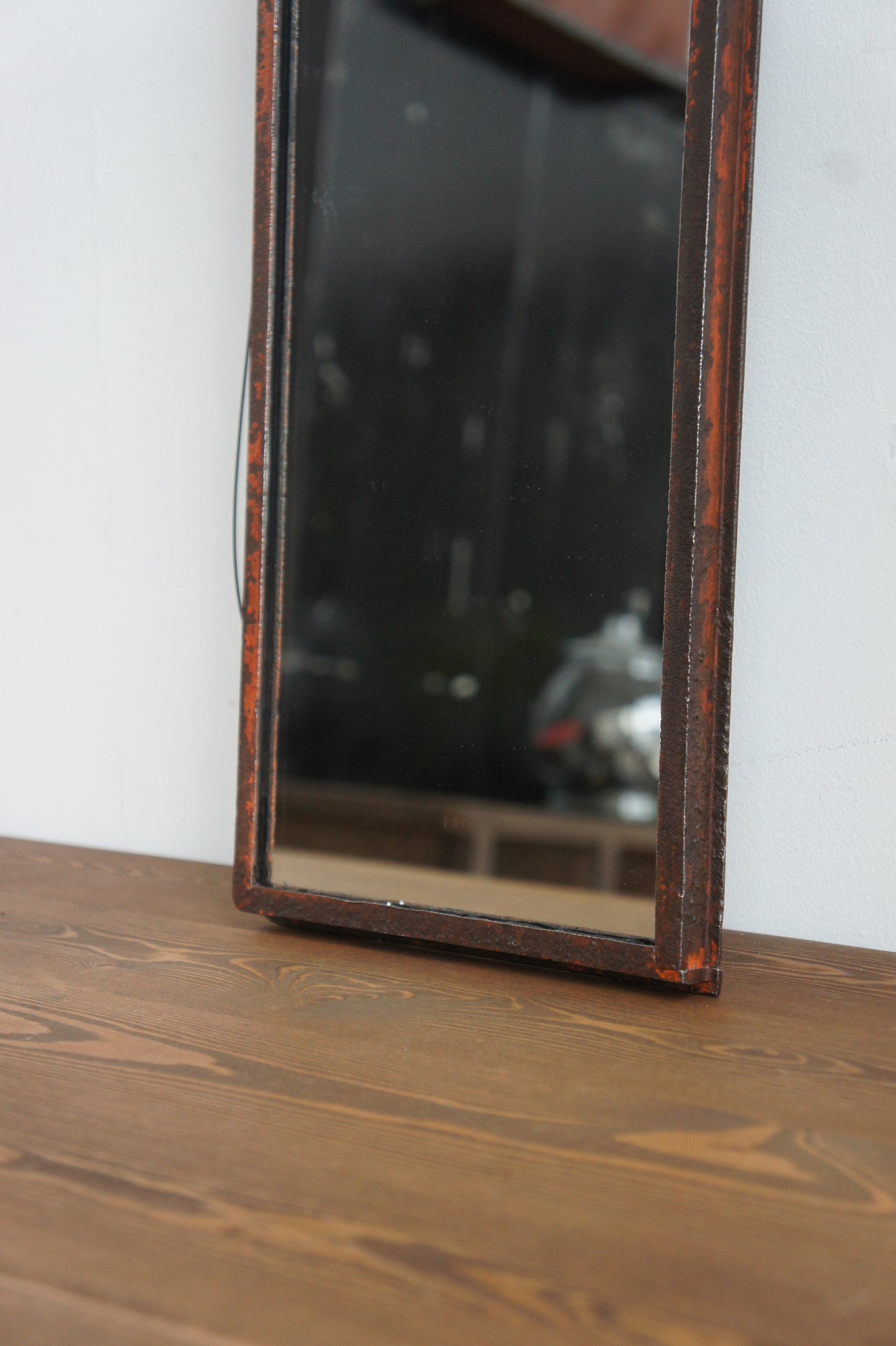 Iron frame mirror