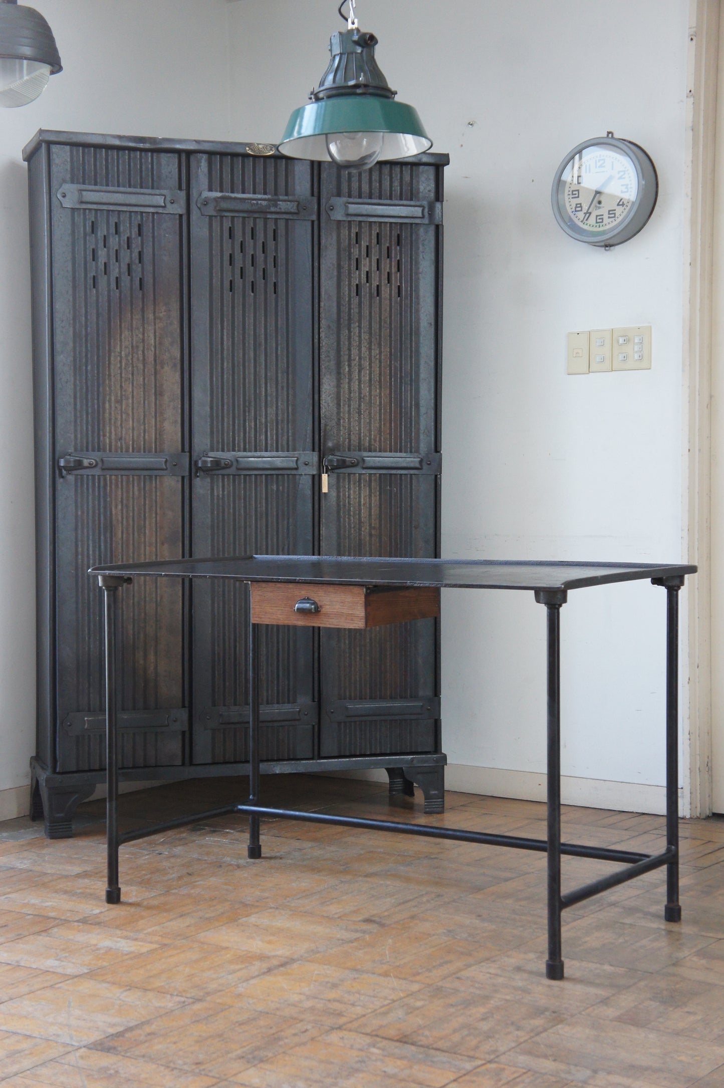 Cast iron desk