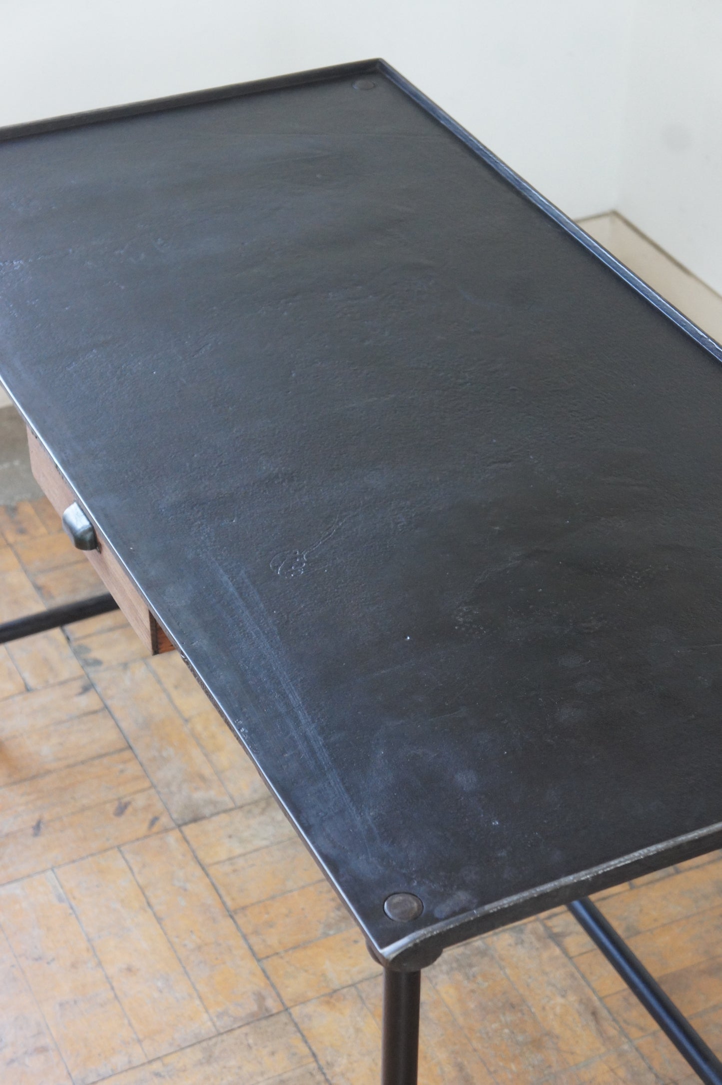 Cast iron desk