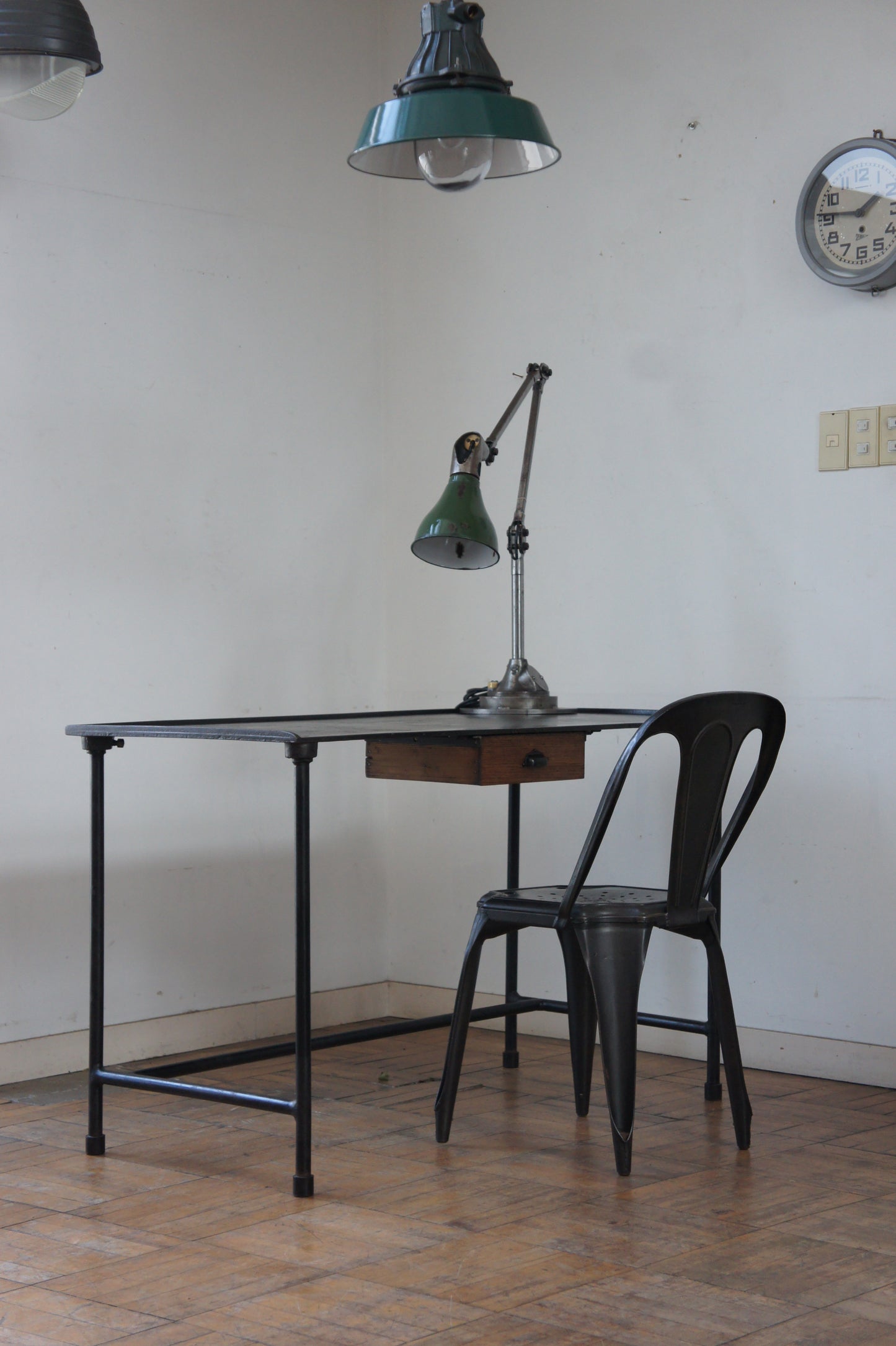 Cast iron desk