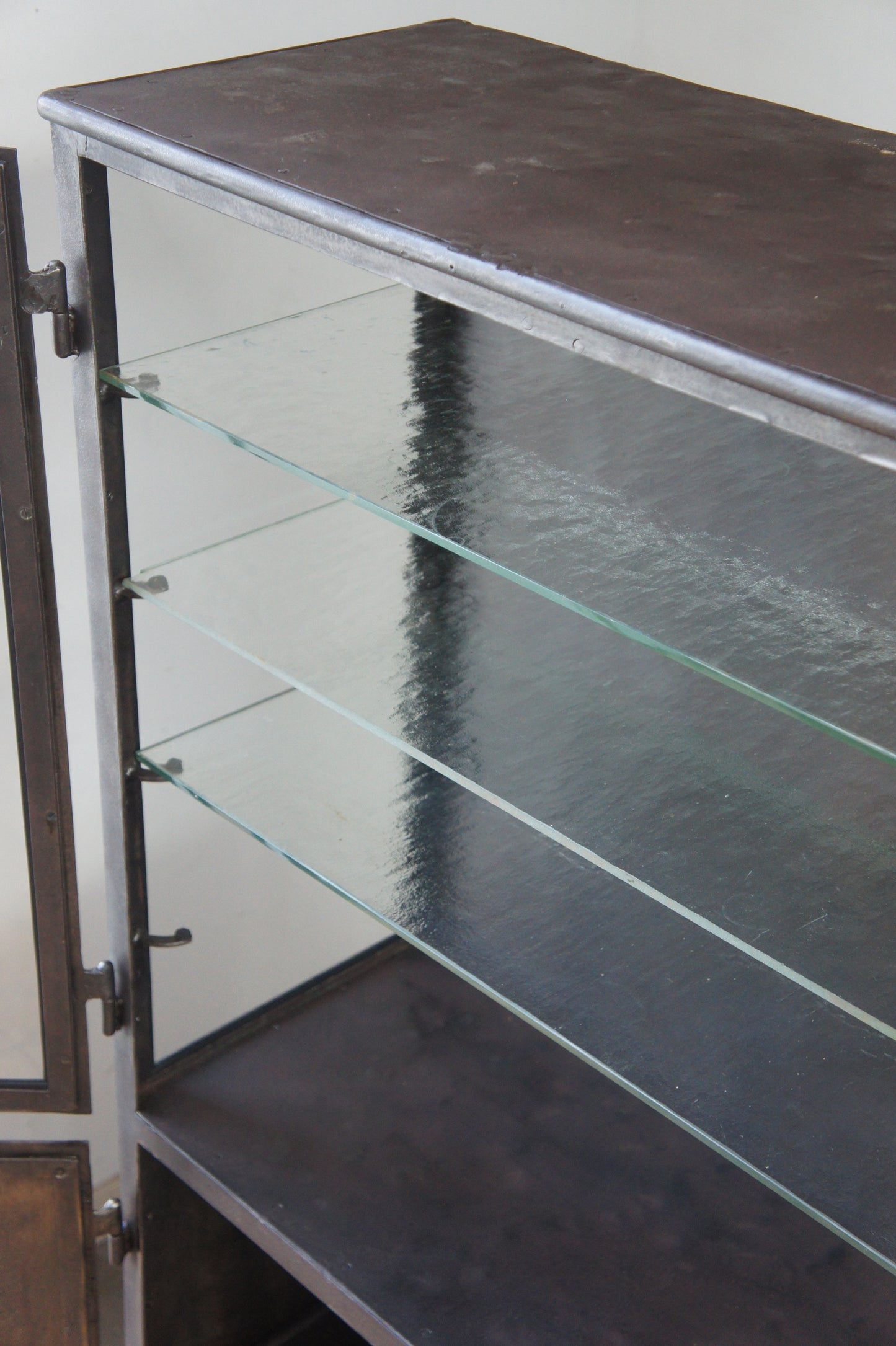 Metal glass cabinet 85