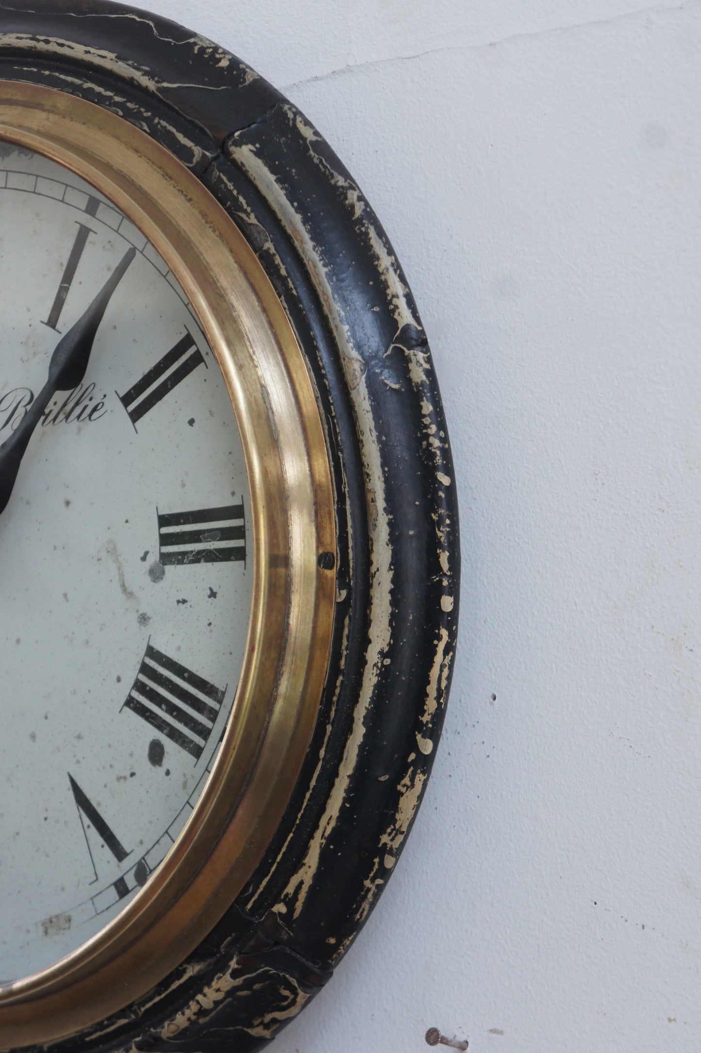 BRILLIÉ Wall clock / bois noir