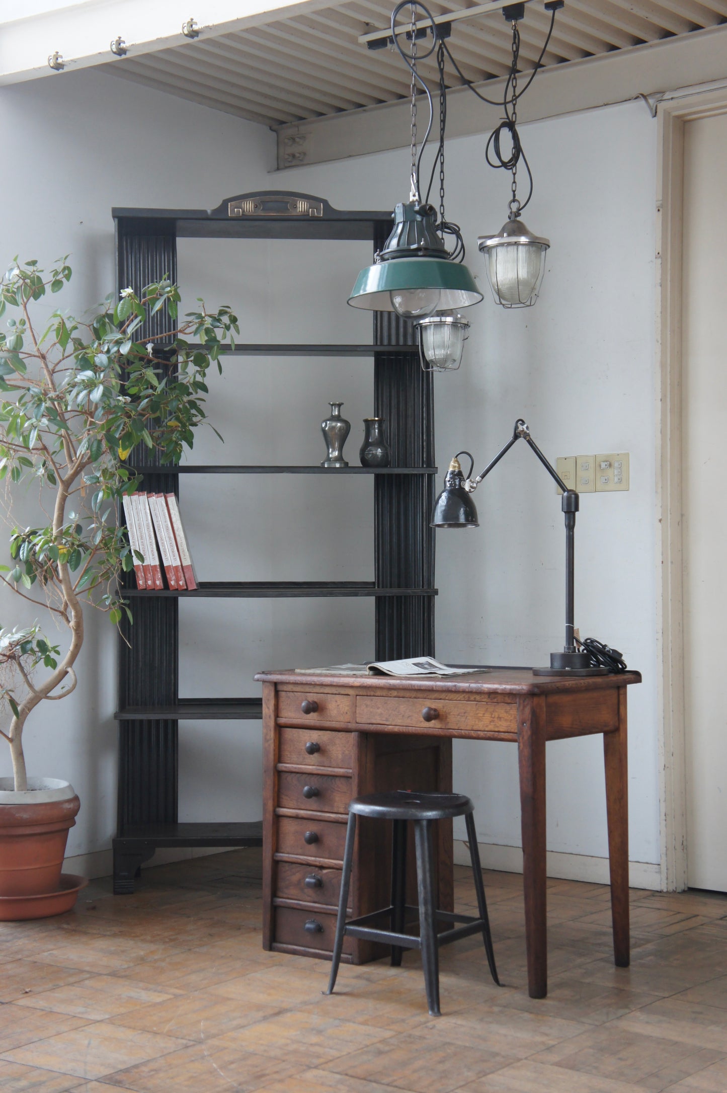 Wooden desk
