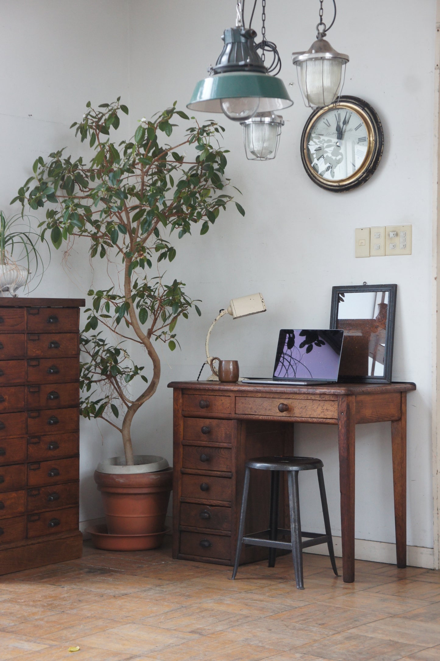 Wooden desk