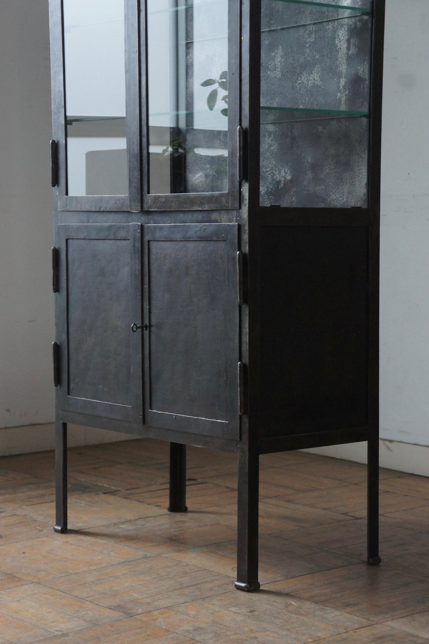 Metal glass cabinet 65