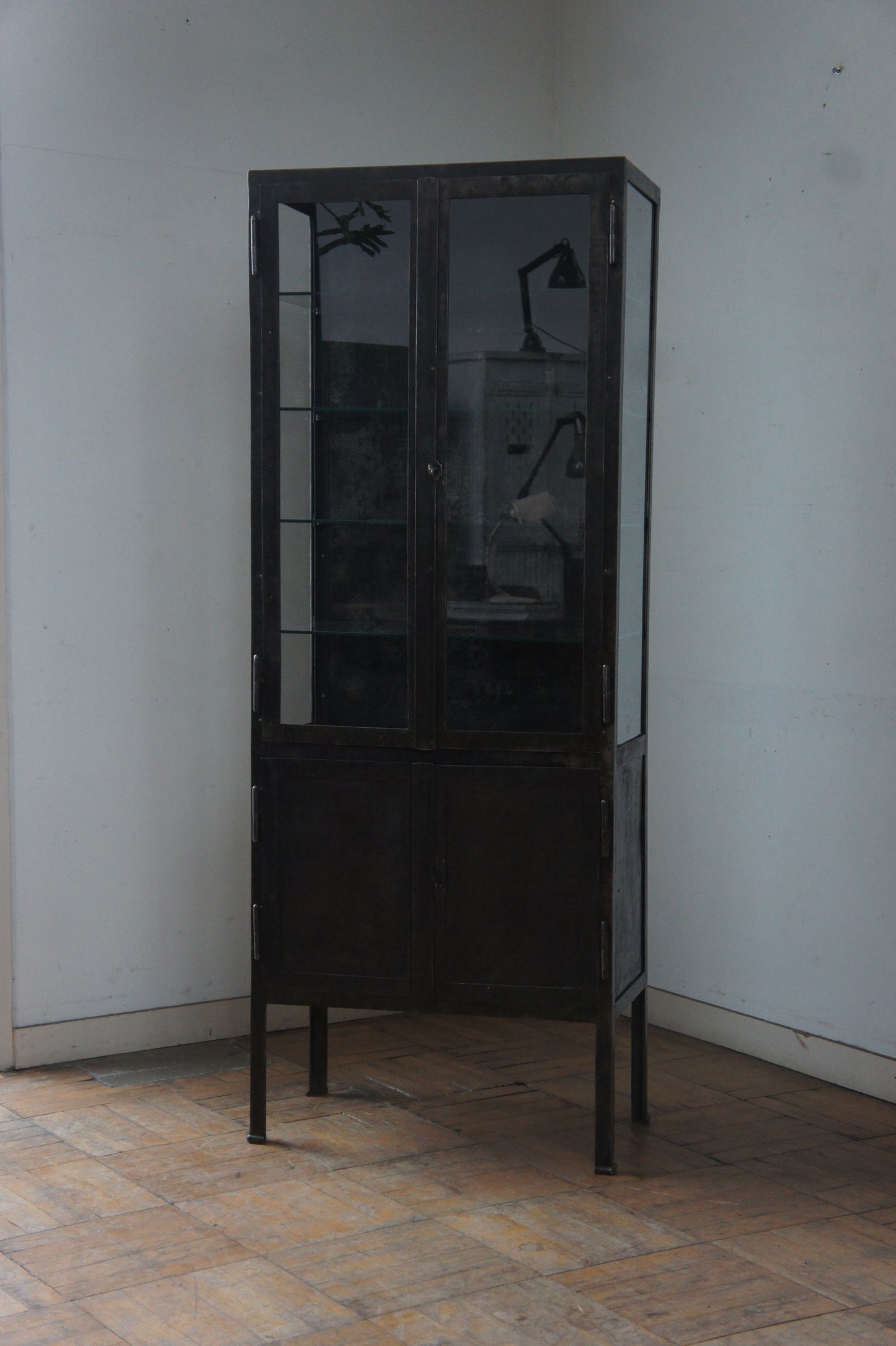 Metal glass cabinet 65