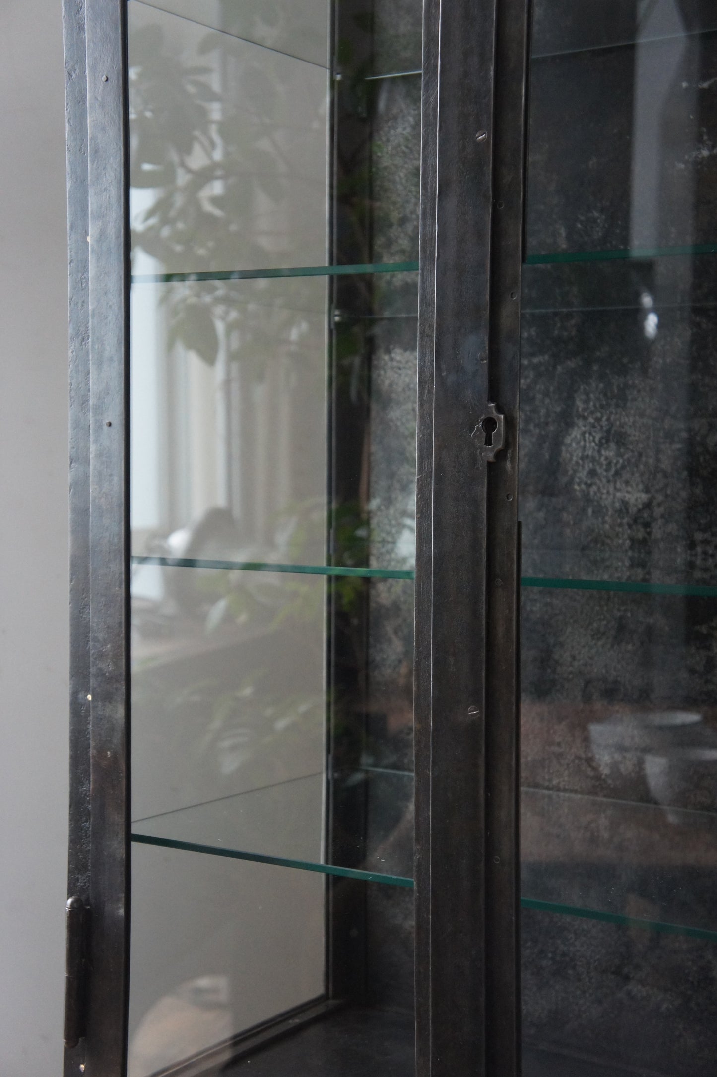Metal glass cabinet 65