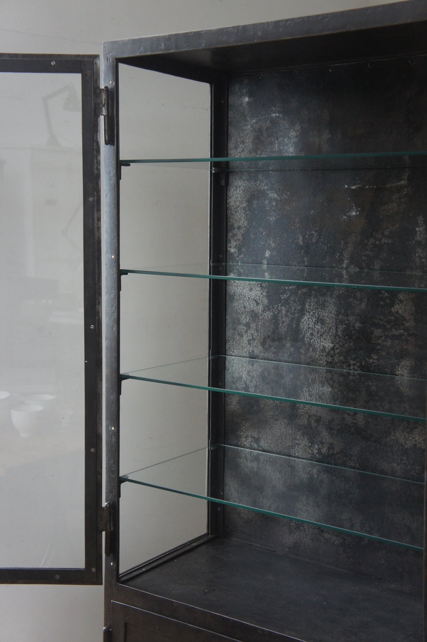 Metal glass cabinet 65