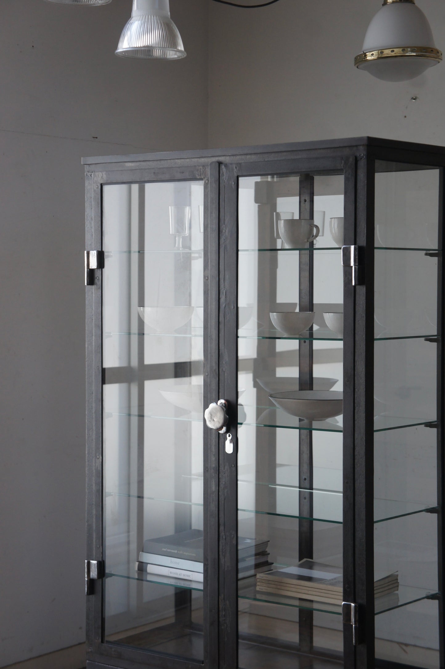 Metal glass cabinet 92