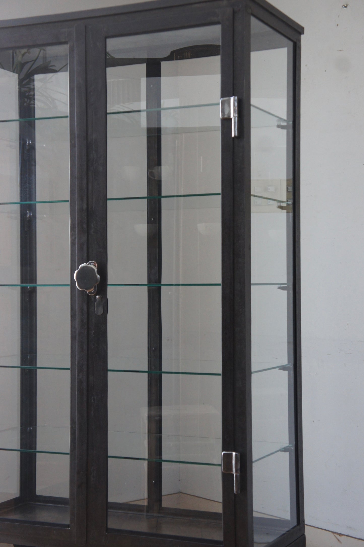 Metal glass cabinet 92