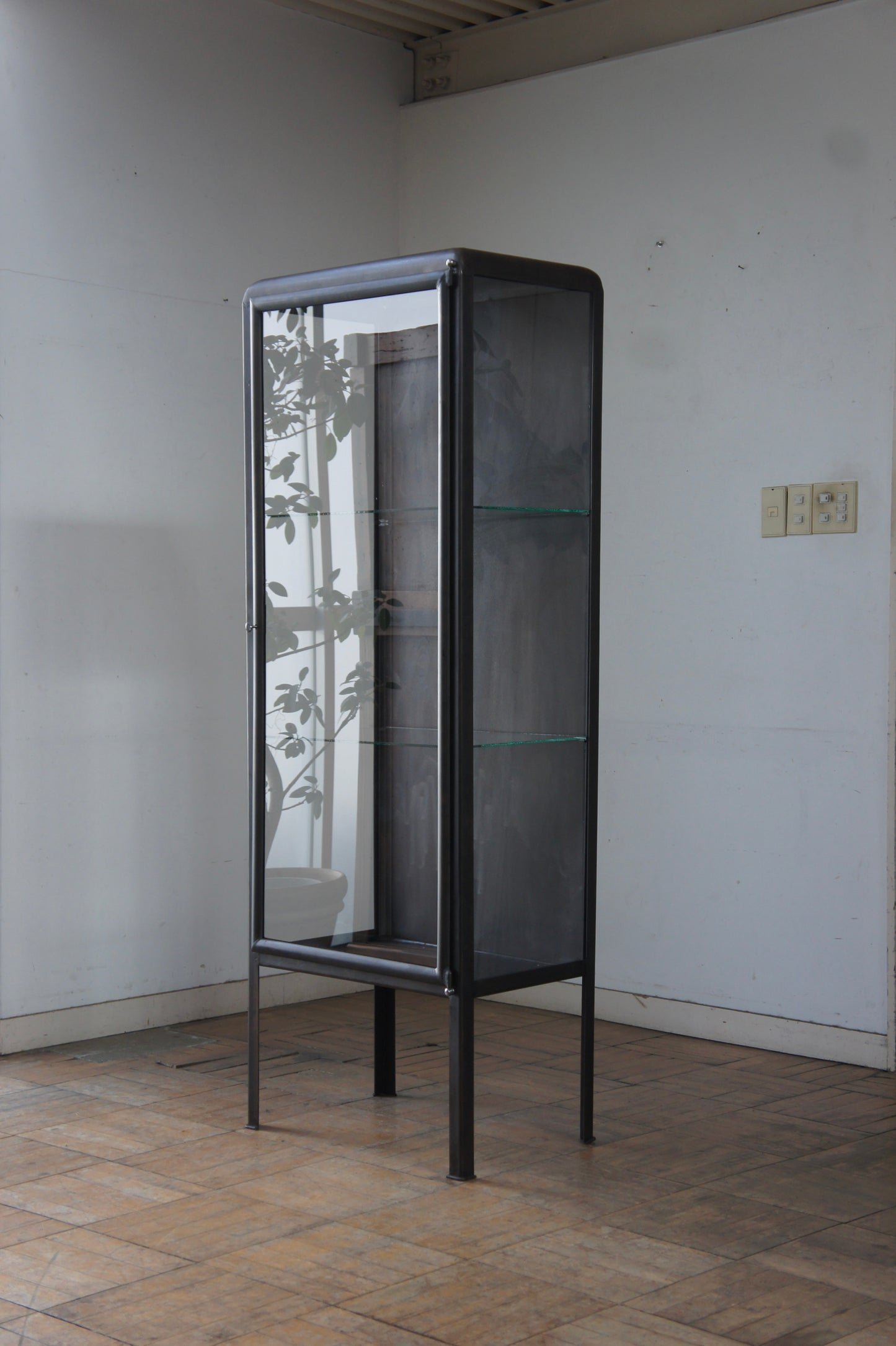 Metal glass cabinet 60