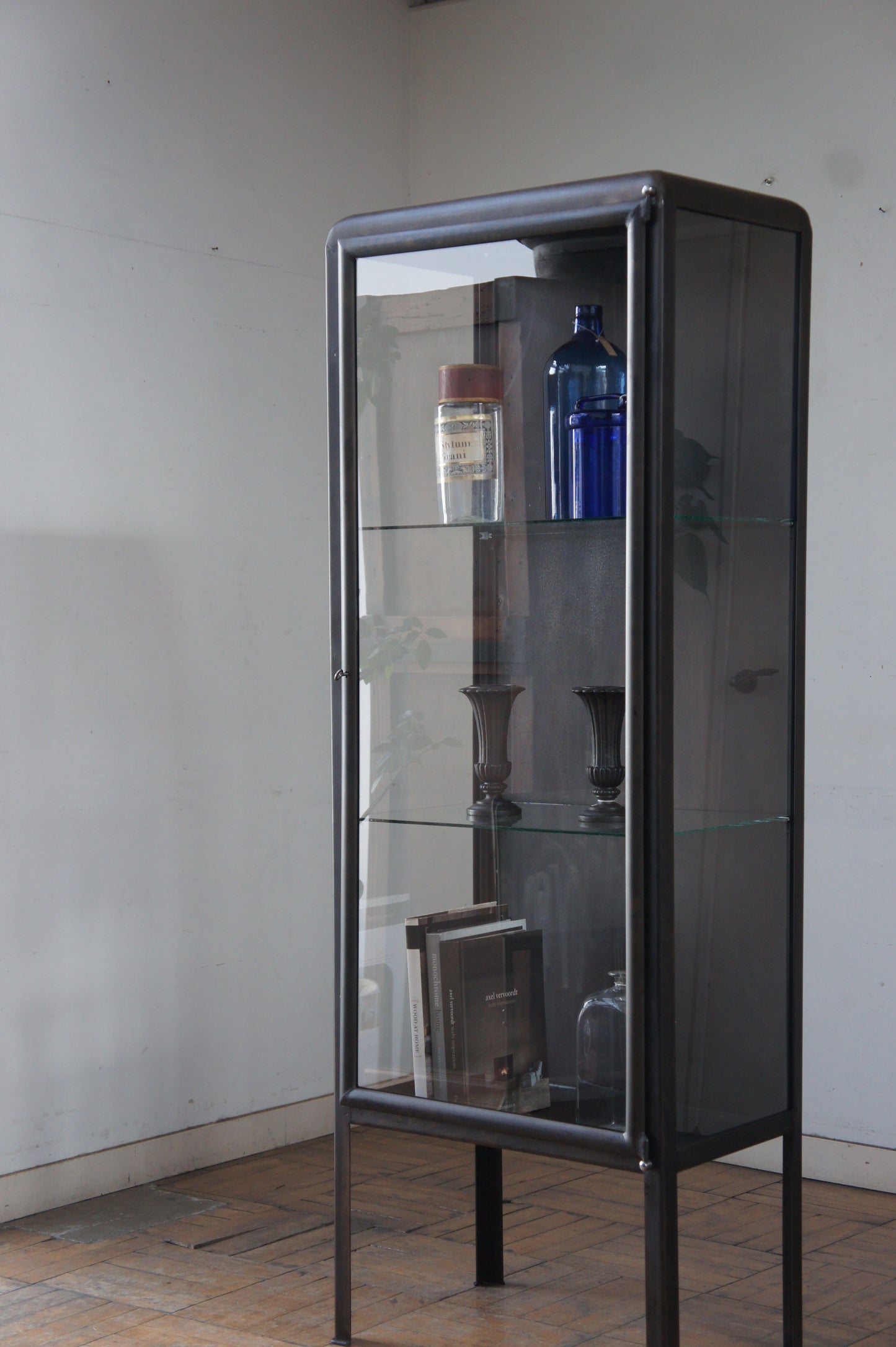 Metal glass cabinet 60