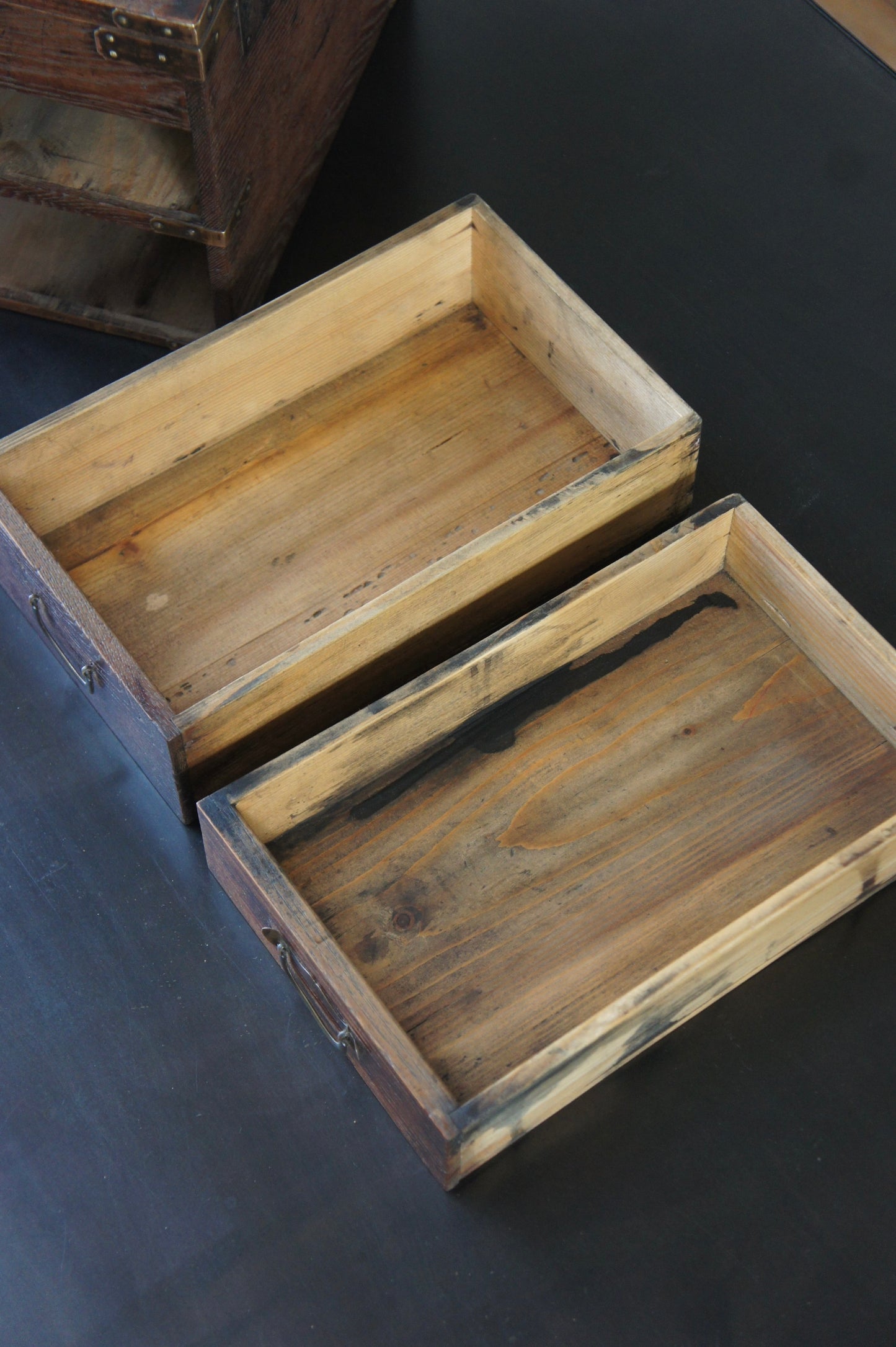 19c. Wood box Chestnut