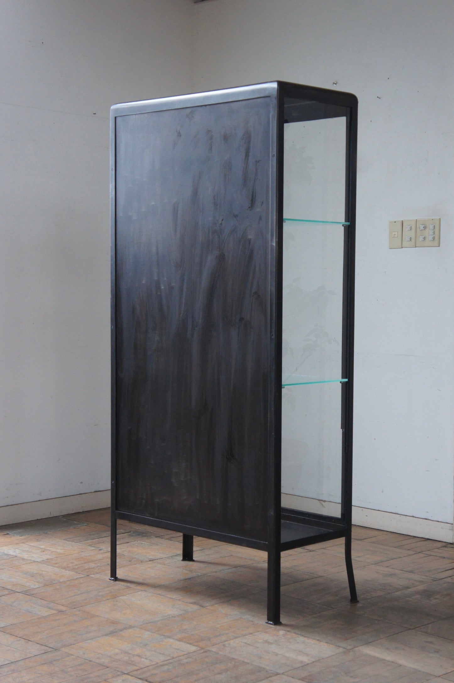 Metal glass cabinet 80