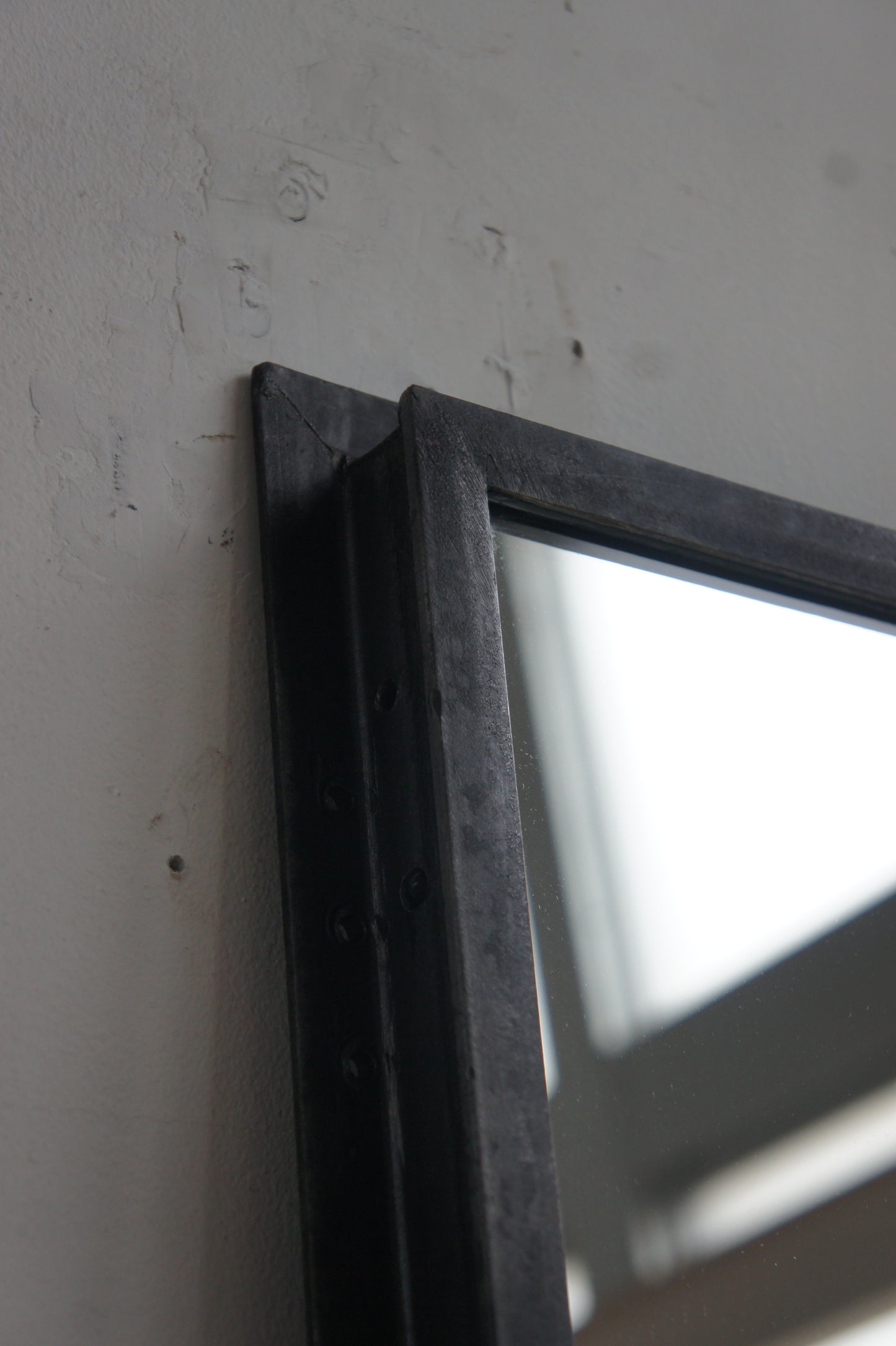 Iron door mirror / pair