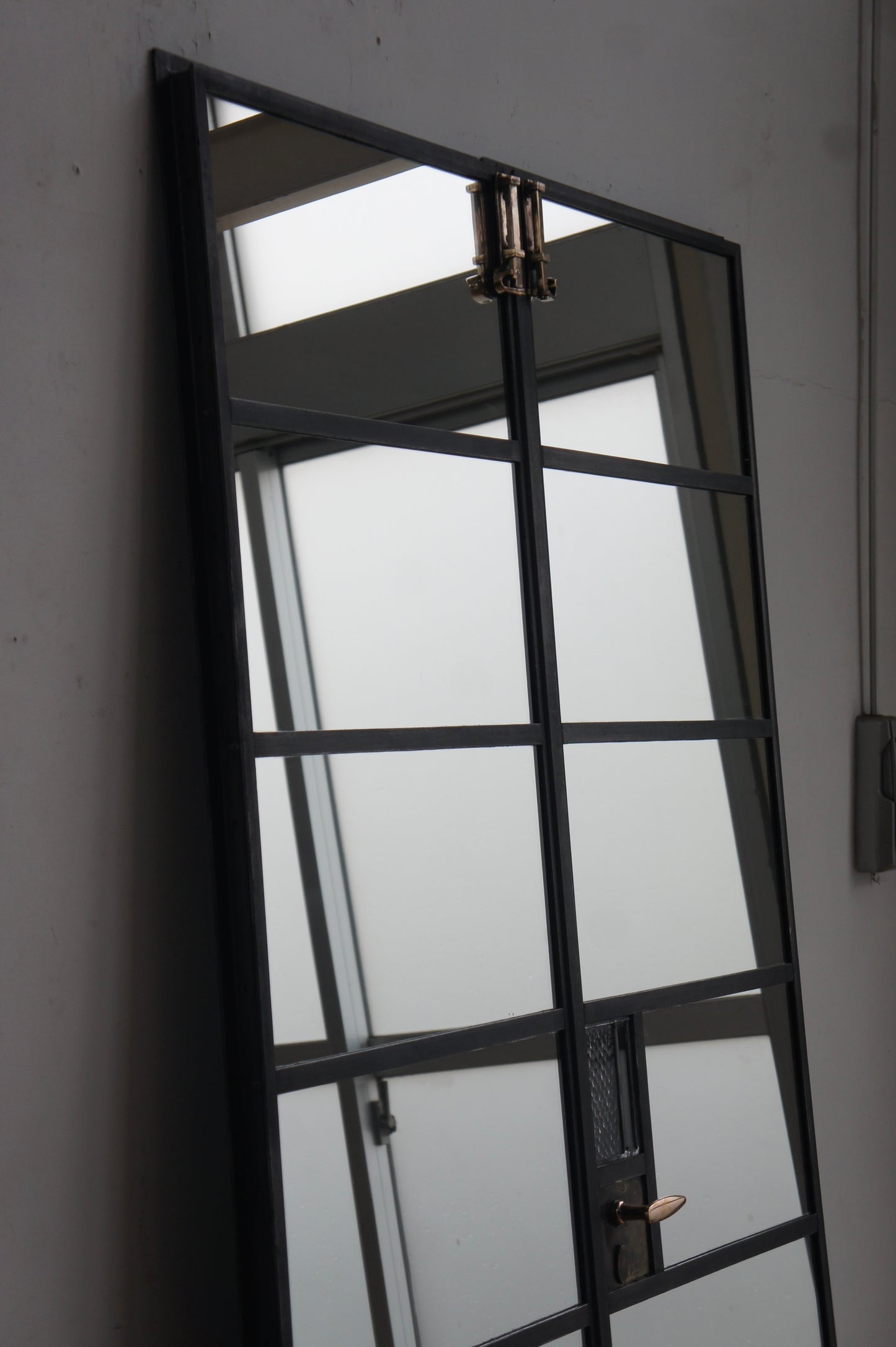 Iron door mirror / pair