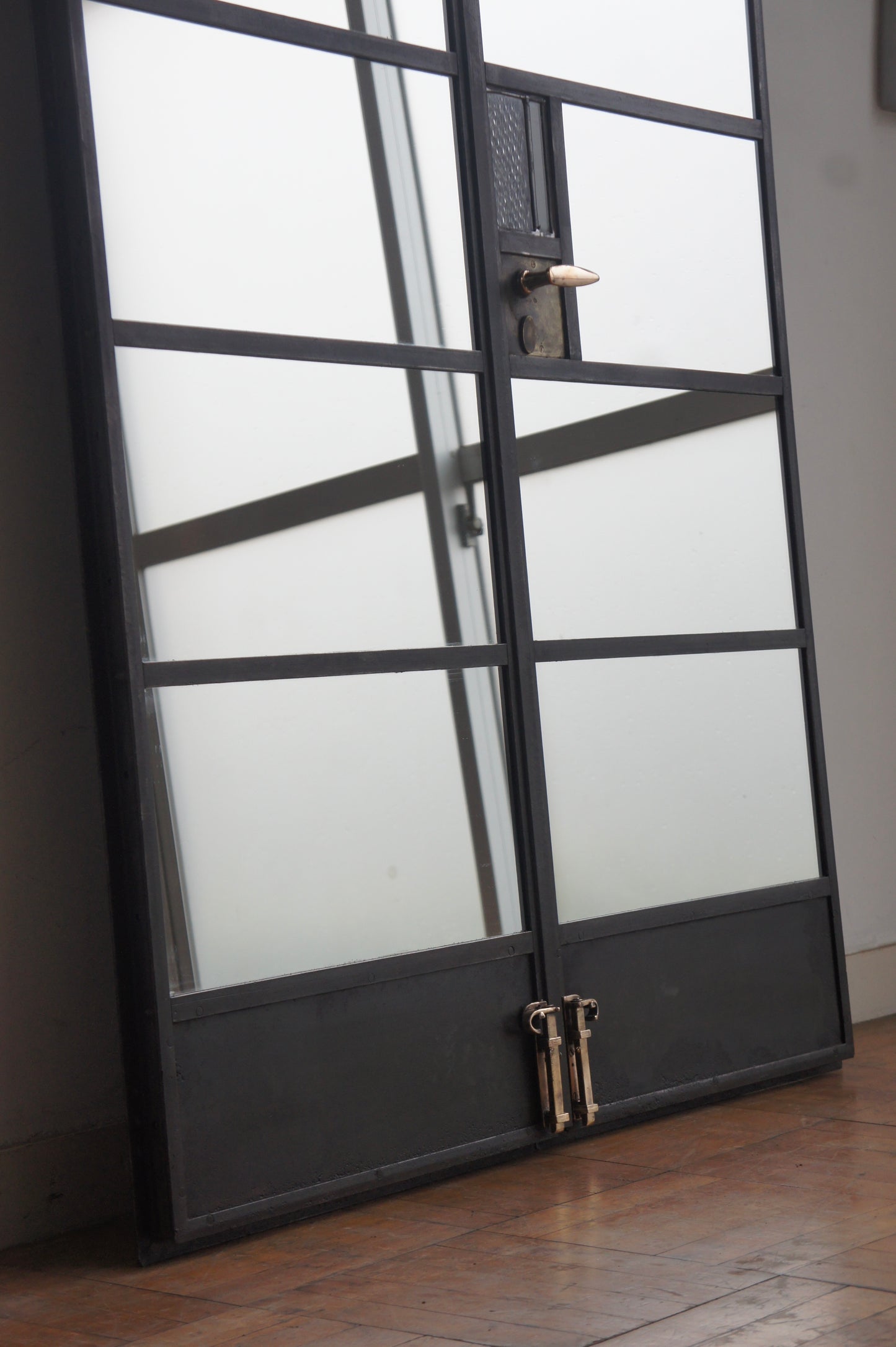 Iron door mirror / pair