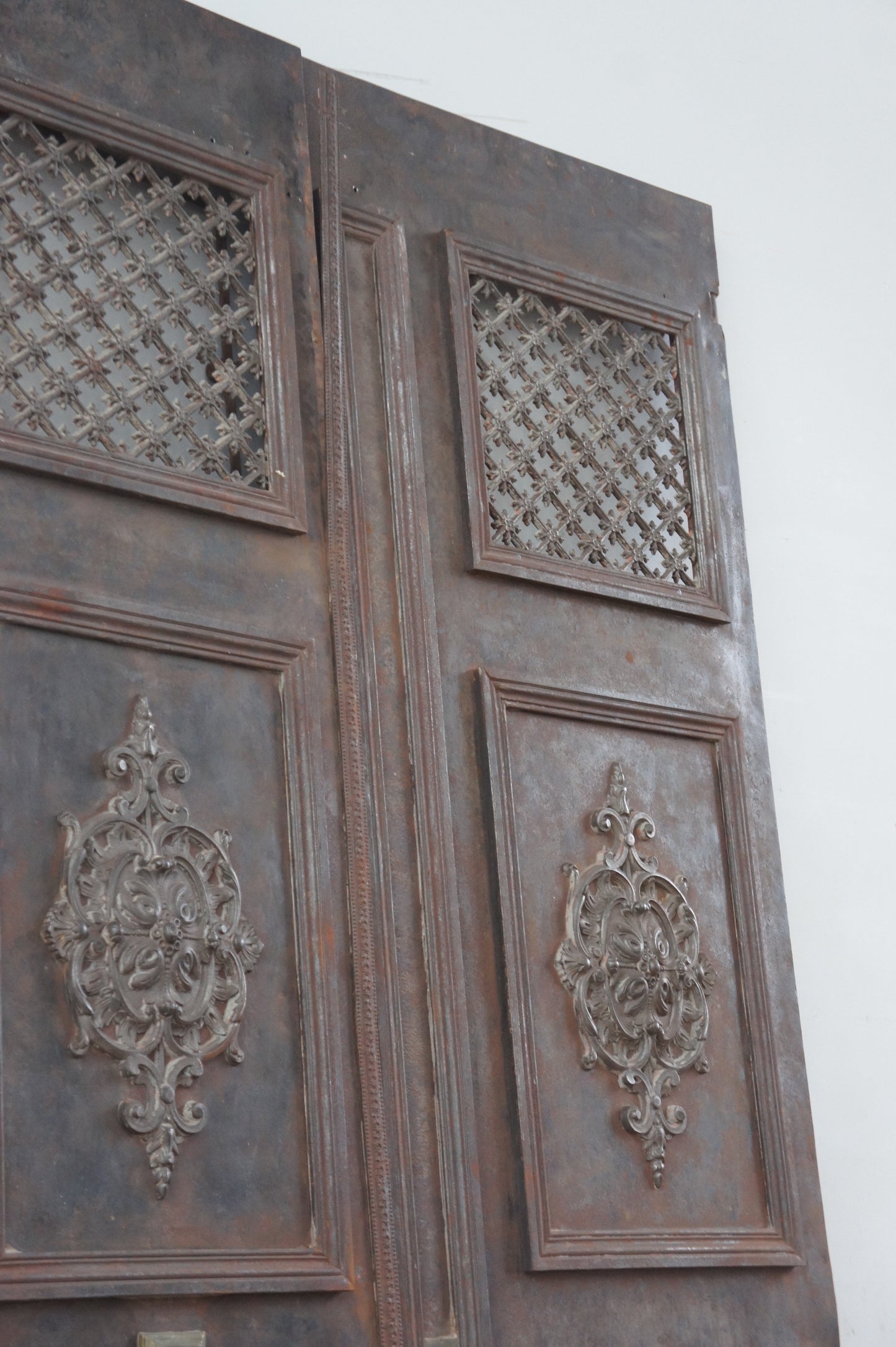 Iron double entrance door