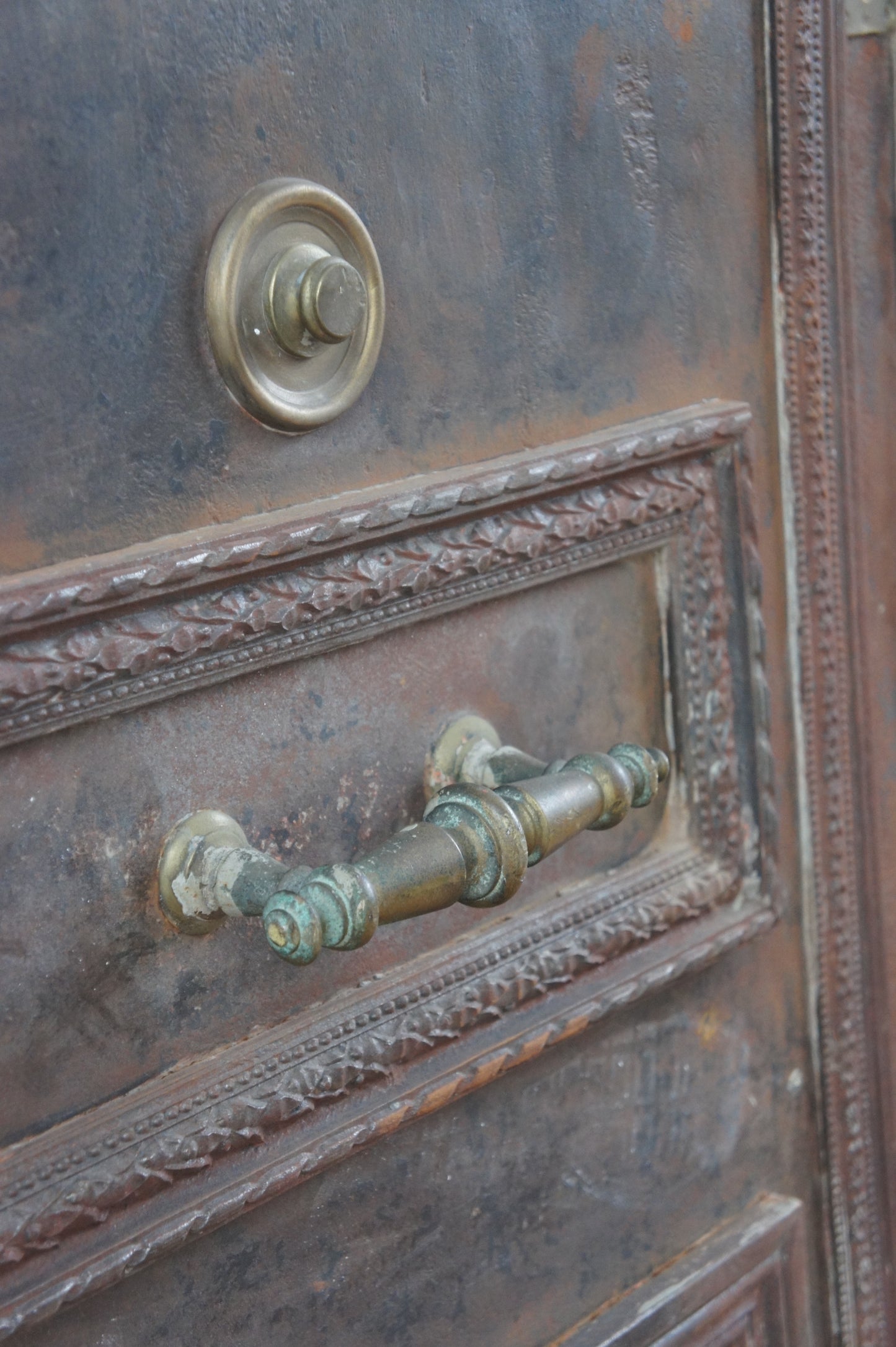 Iron double entrance door