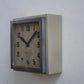 BRILLIÉ Wall Clock / carré gris soie