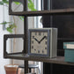 BRILLIÉ Wall Clock / carré gris soie