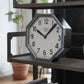 BRILLIÉ Wall Clock / octogone noir
