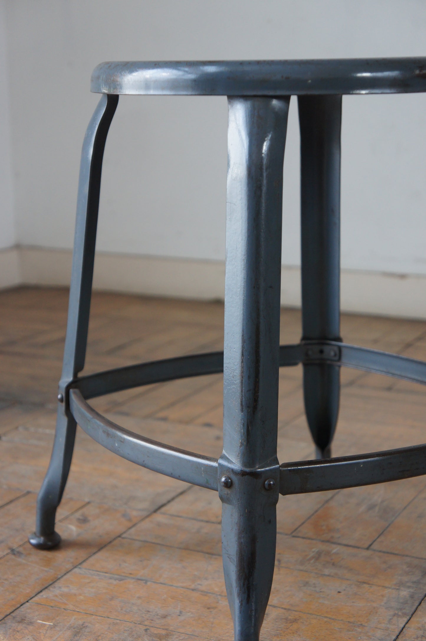 NICOLLE Stool H45 / Blue Grey