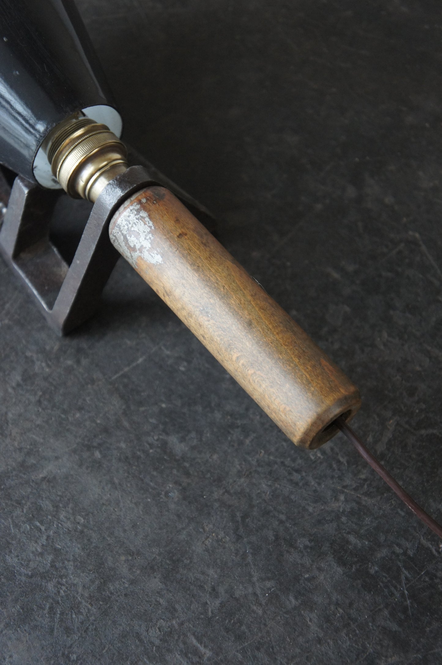 Hand Lamp with Cast Iron Base