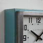 BRILLIÉ Wall Clock / carré turquoise