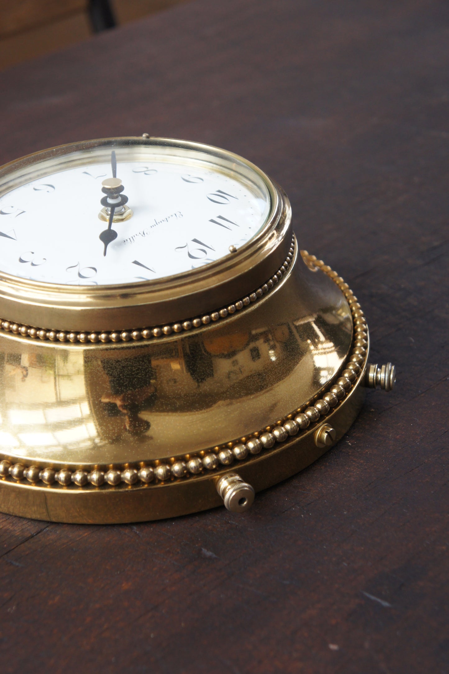 BRILLIÉ Wall Clock / Laiton plaqué