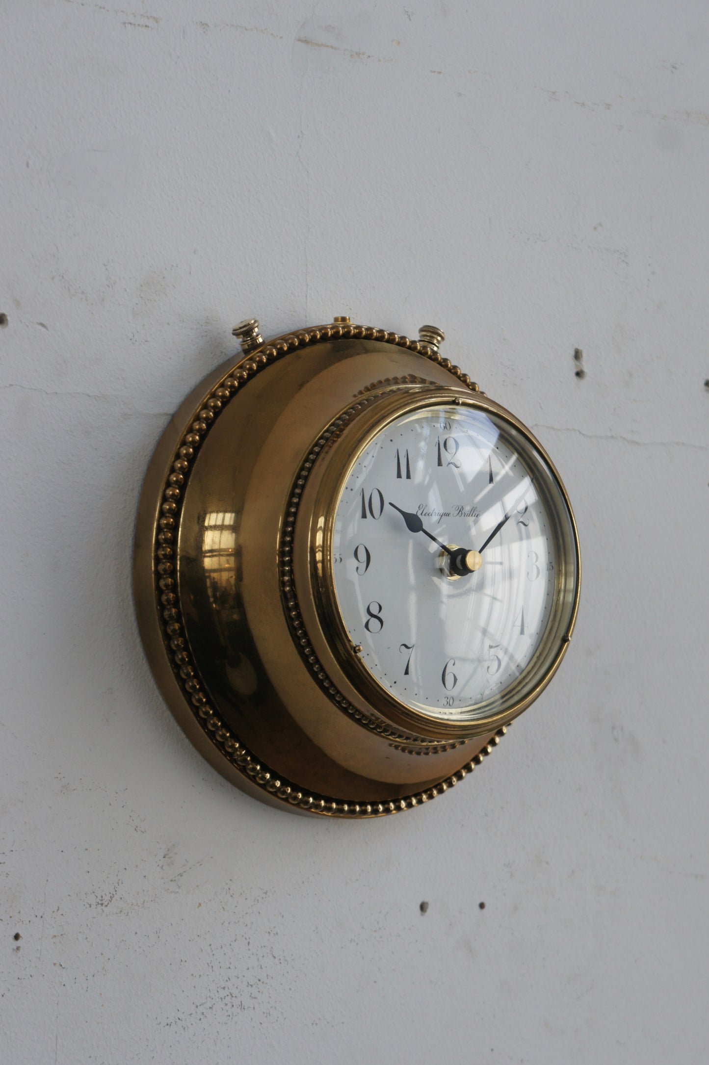 BRILLIÉ Wall Clock / Laiton plaqué