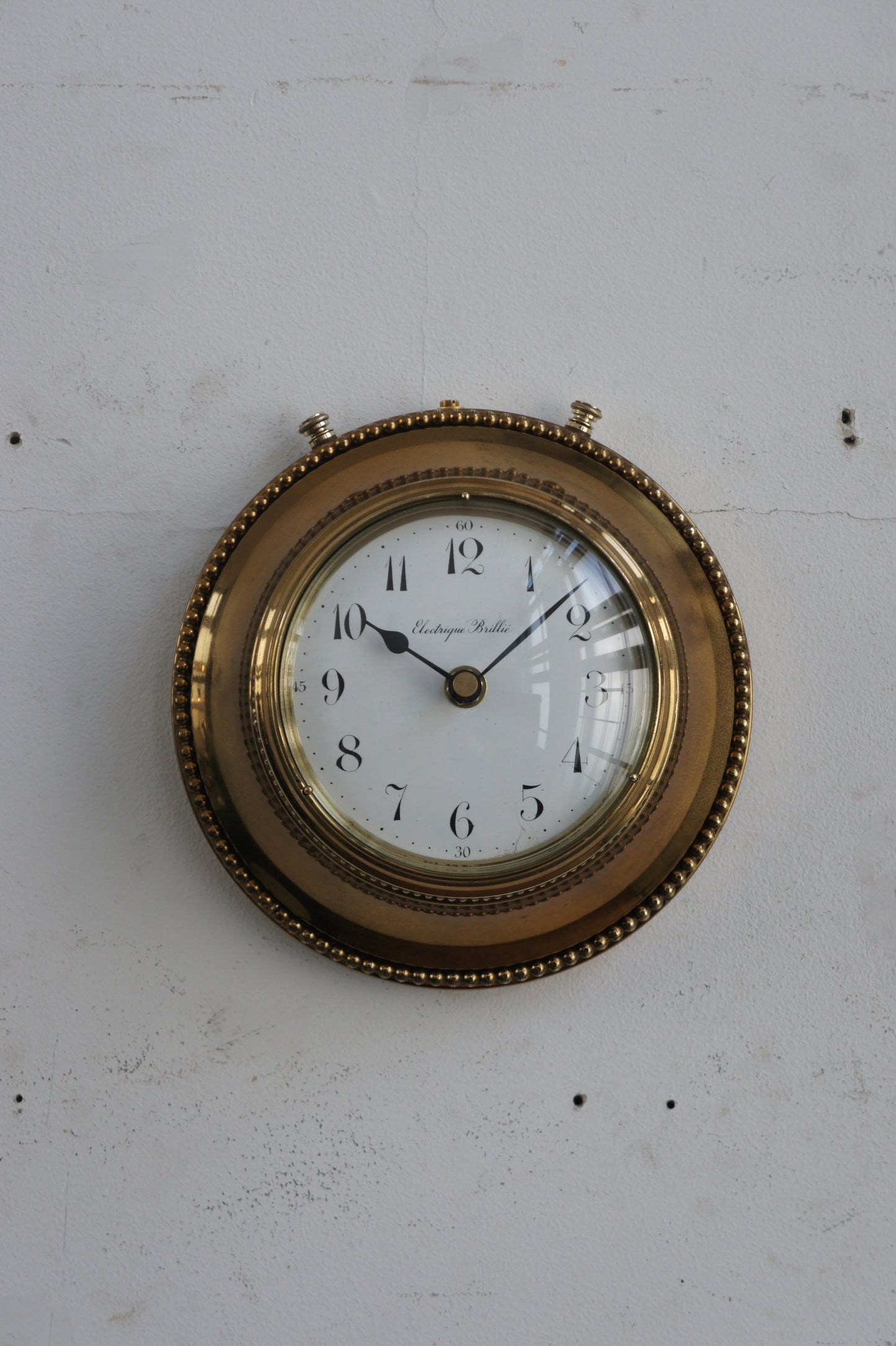BRILLIÉ Wall Clock / Laiton plaqué