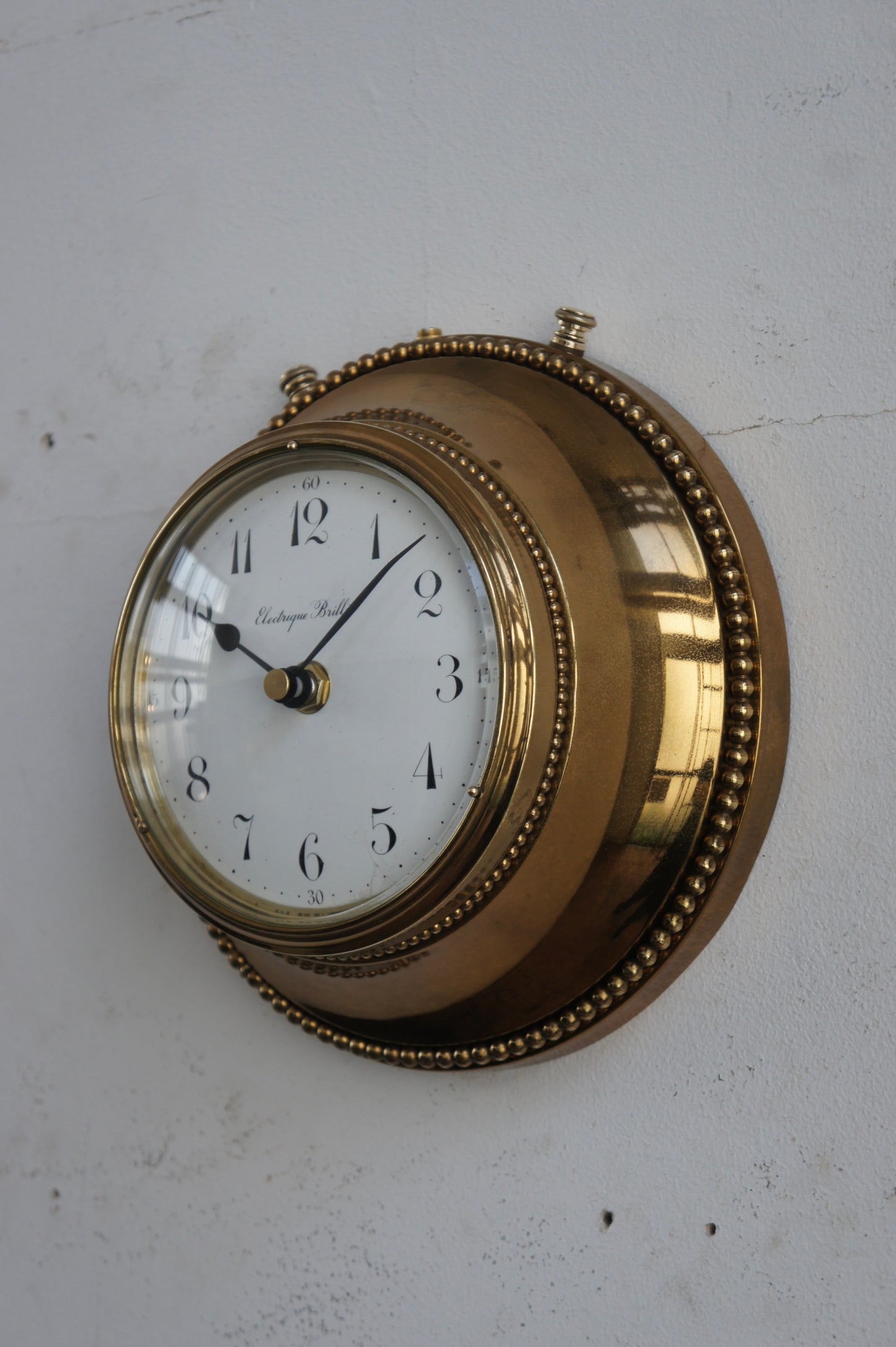 BRILLIÉ Wall Clock / Laiton plaqué