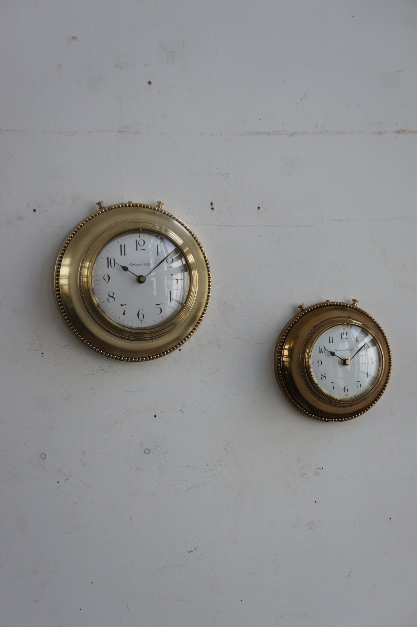 BRILLIÉ Wall Clock / Laiton brut