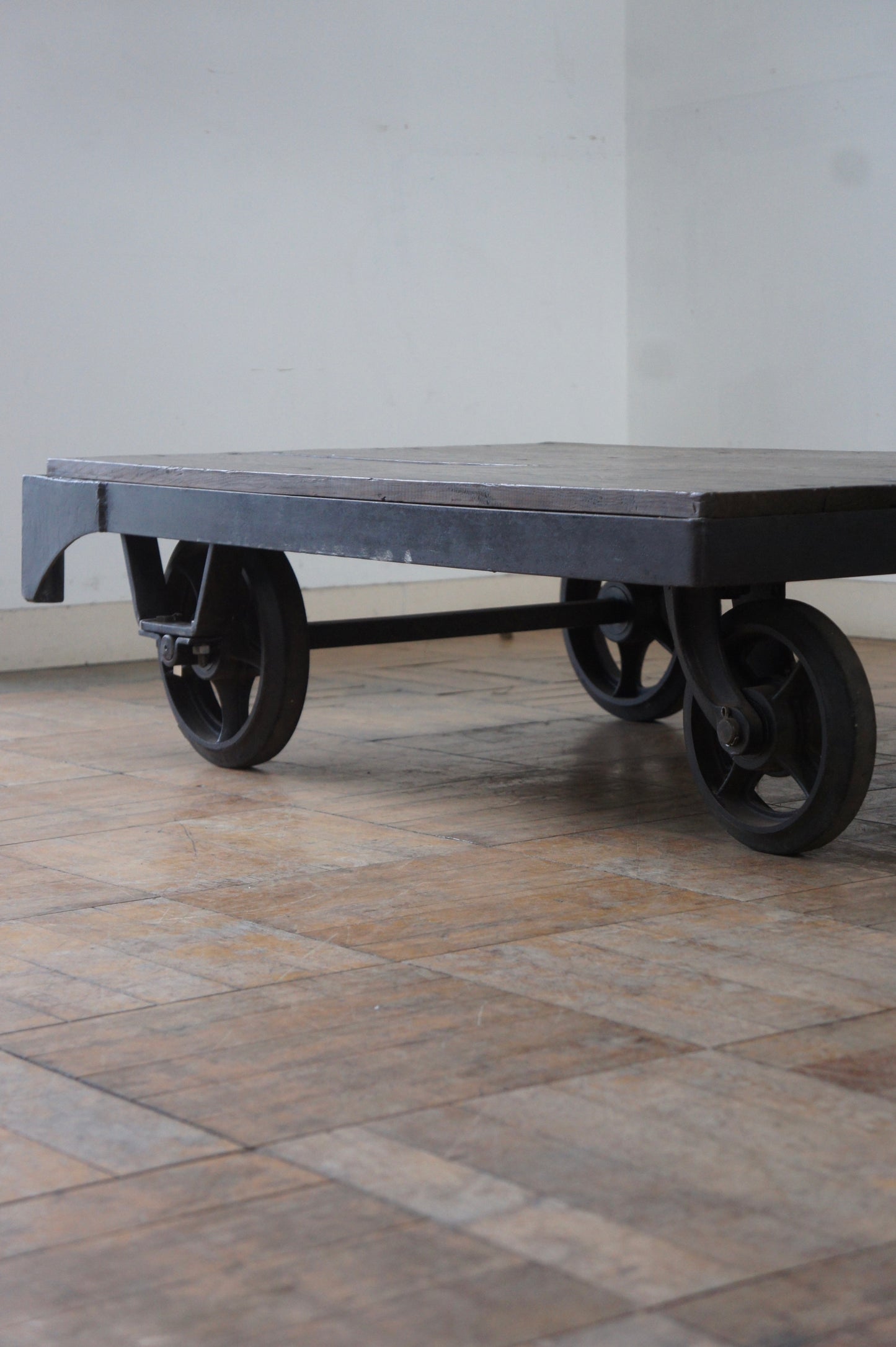 Industrial cart table