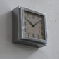 BRILLIÉ Wall Clock / carré métal poli