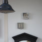 BRILLIÉ Wall Clock / carré métal poli
