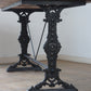 Decorative iron leg table