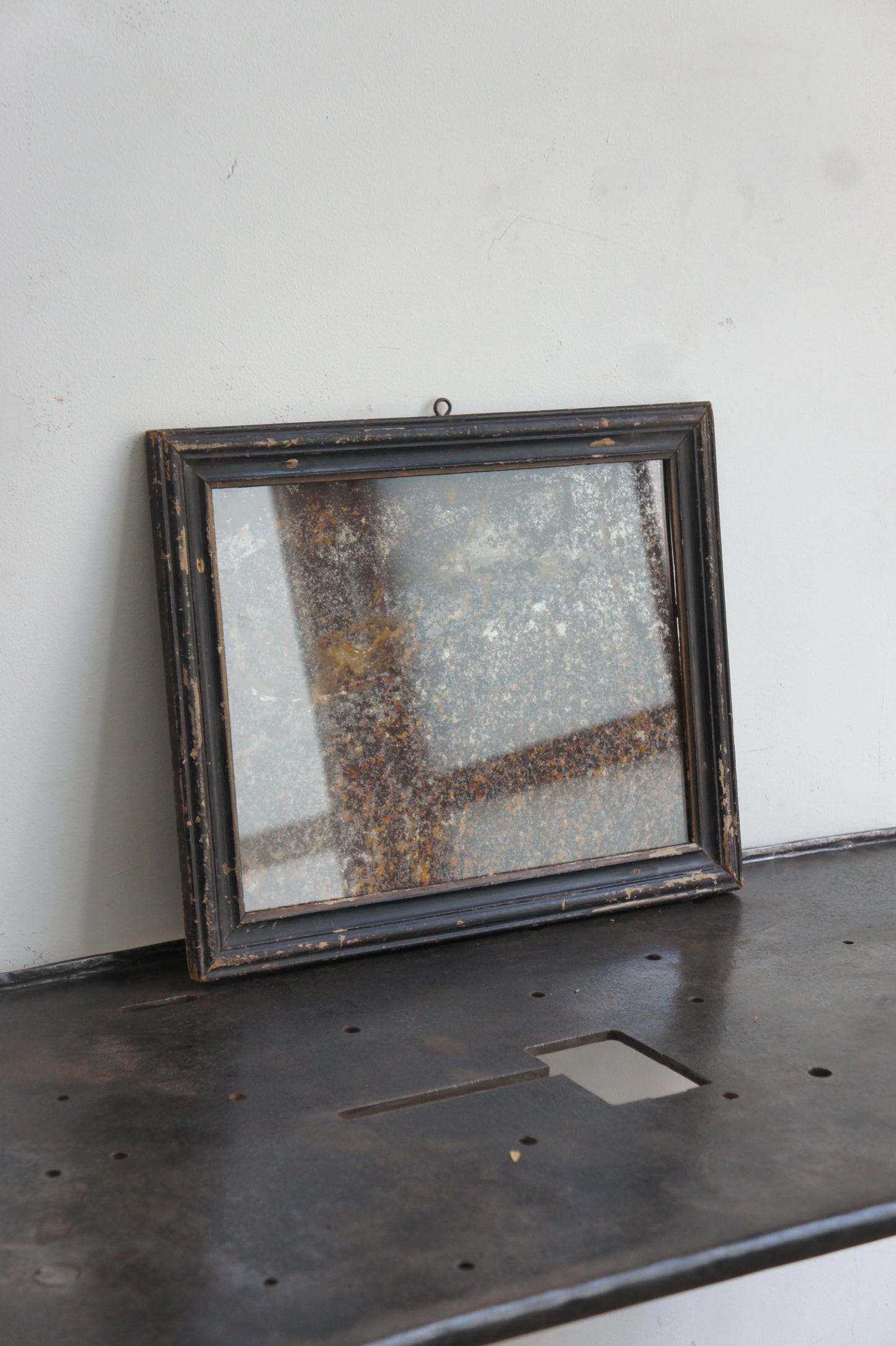 Frame with rusty iron plate A