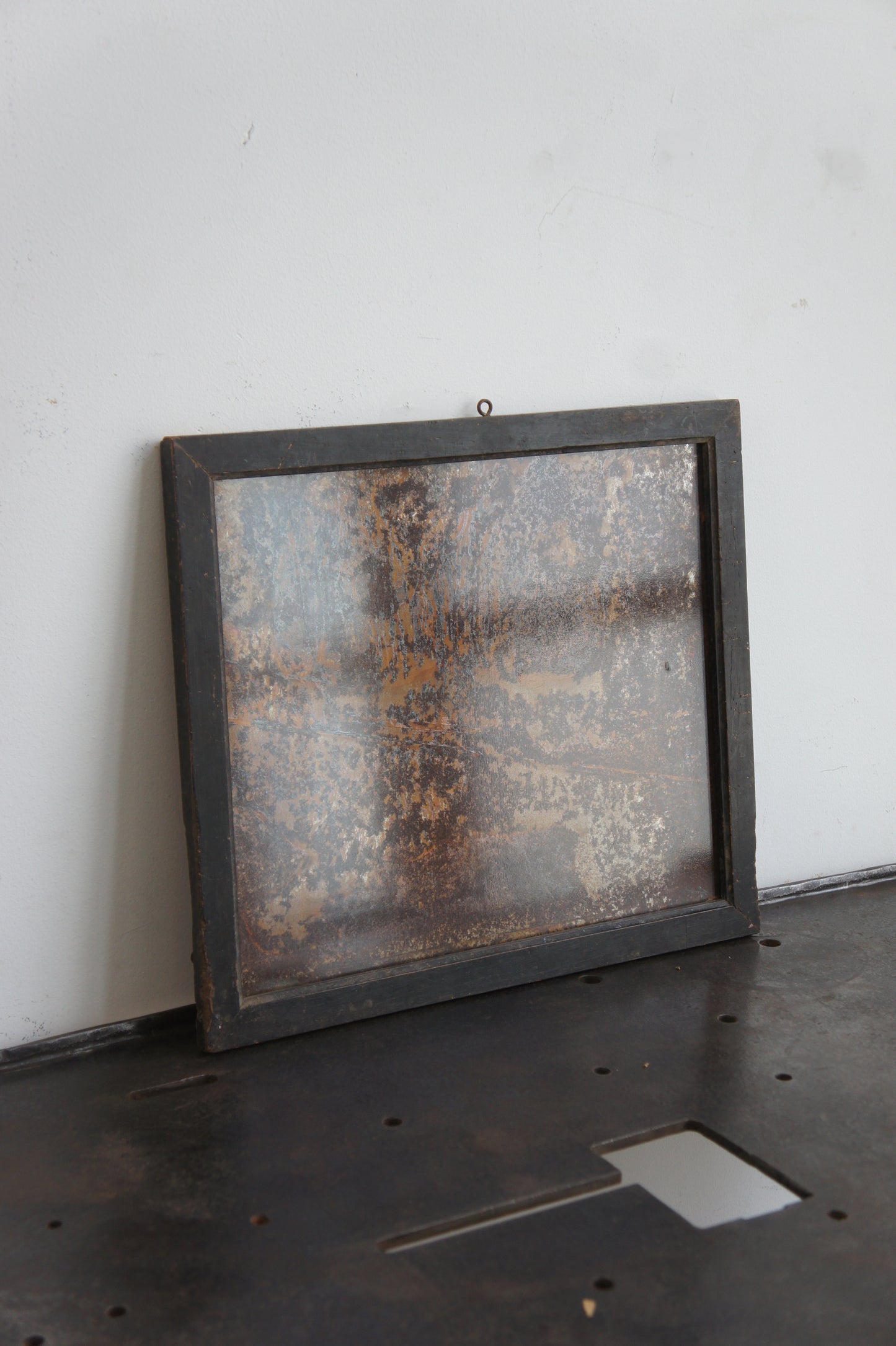 Frame with rusty iron plate B