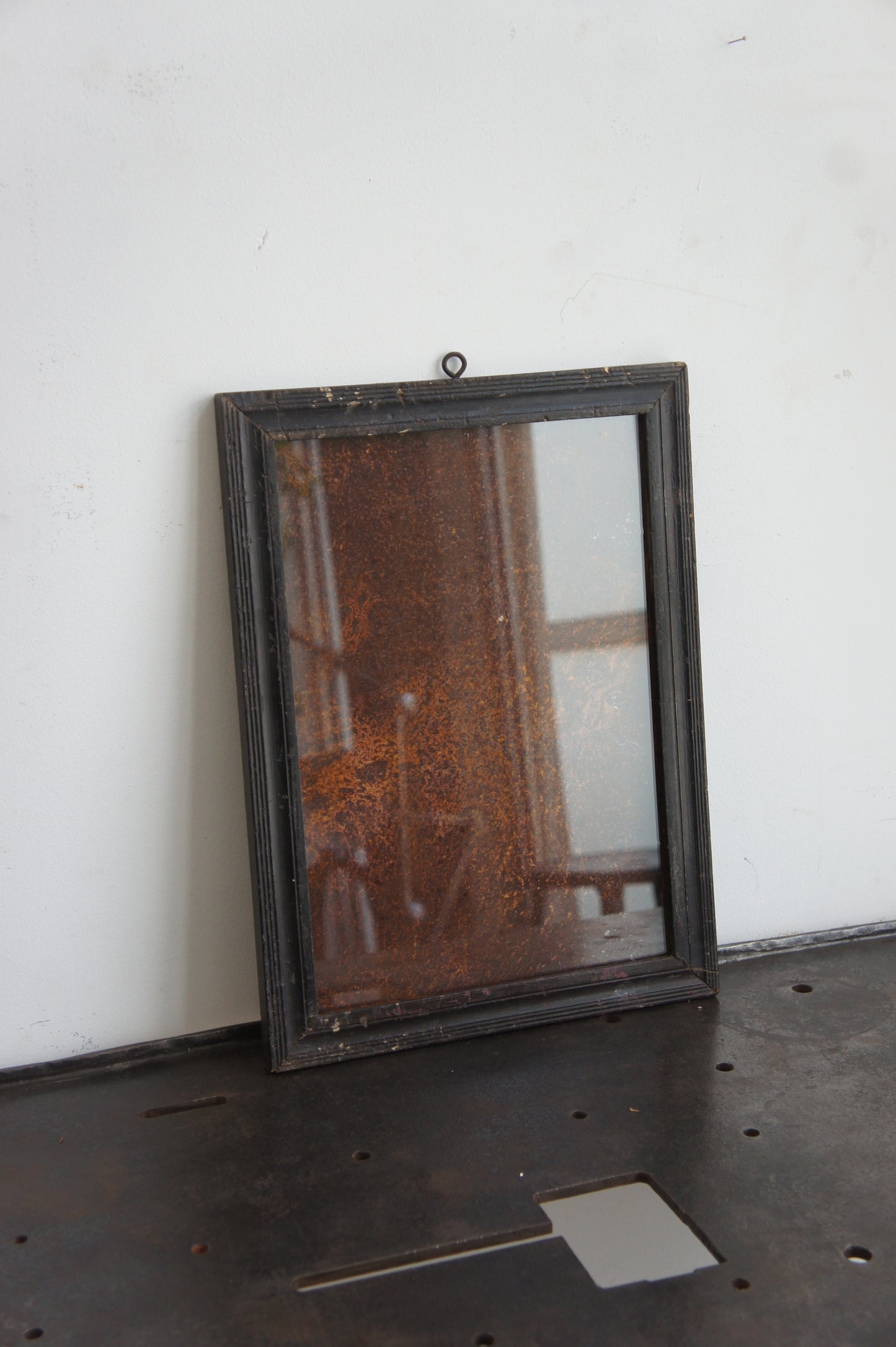 Frame with rusty iron plate C