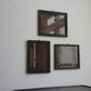 Frame with rusty iron plate A