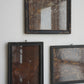 Frame with rusty iron plate A