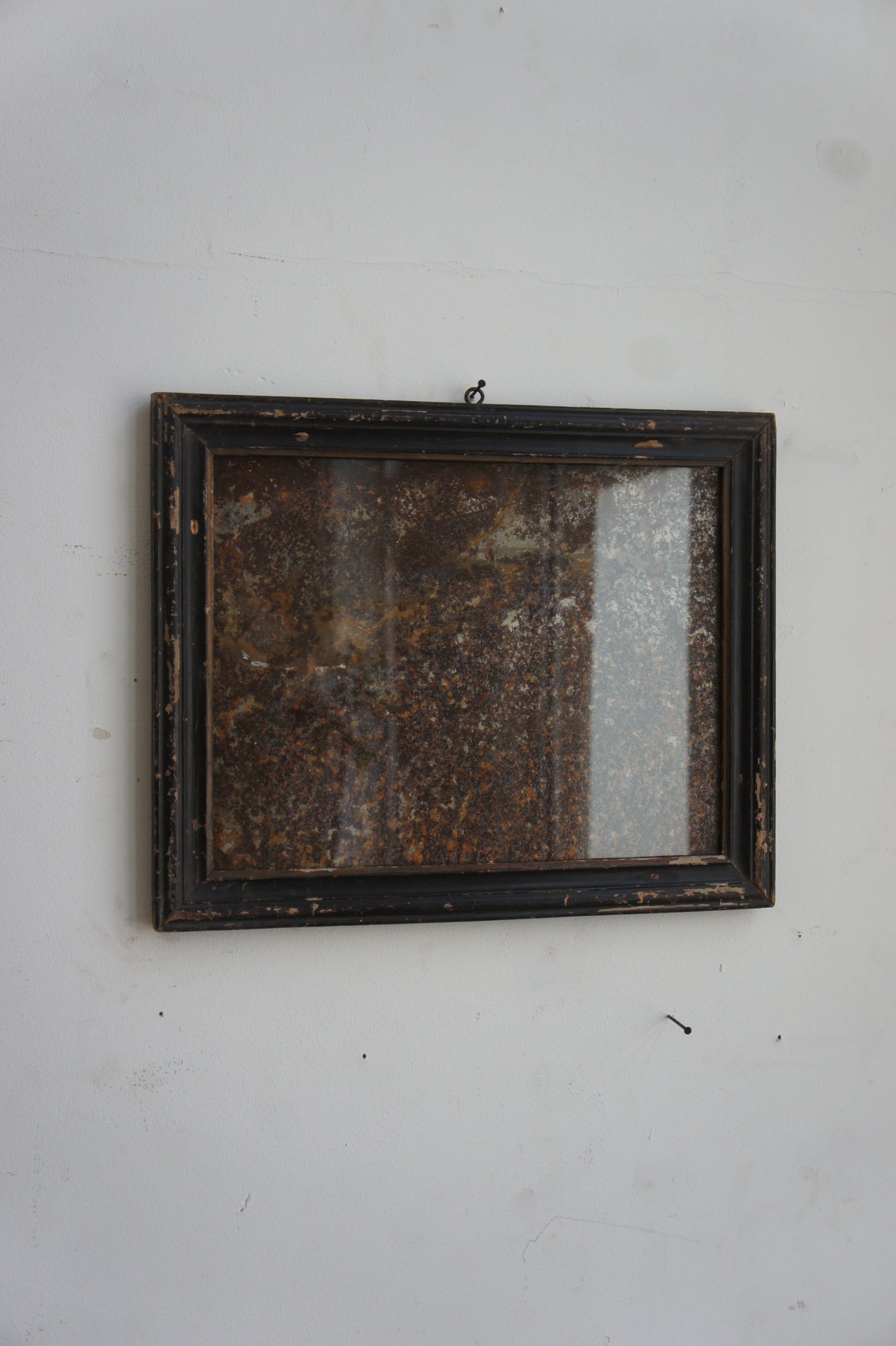 Frame with rusty iron plate A