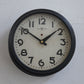 MARUTE Wall clock / iron black A