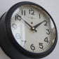 MARUTE Wall clock / iron black A